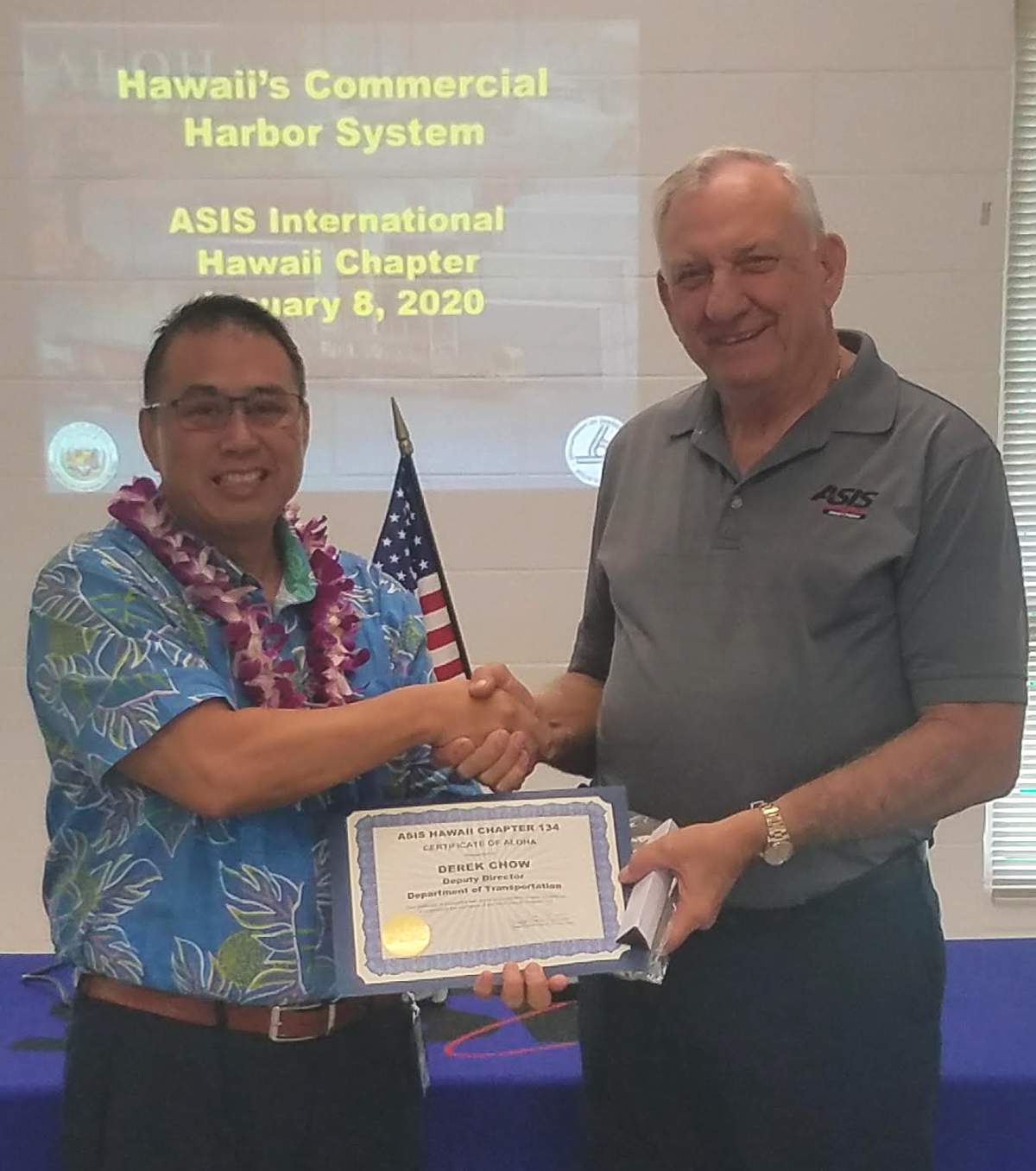 Derek Chow, Deputy Director at Harbors Division, Department of Transportation, State of Hawaii